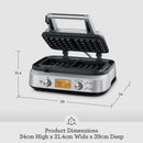 Sage the Smart Waffle™ Pro Waffle Maker | BWM620UK Sage Grill Euronics Ireland