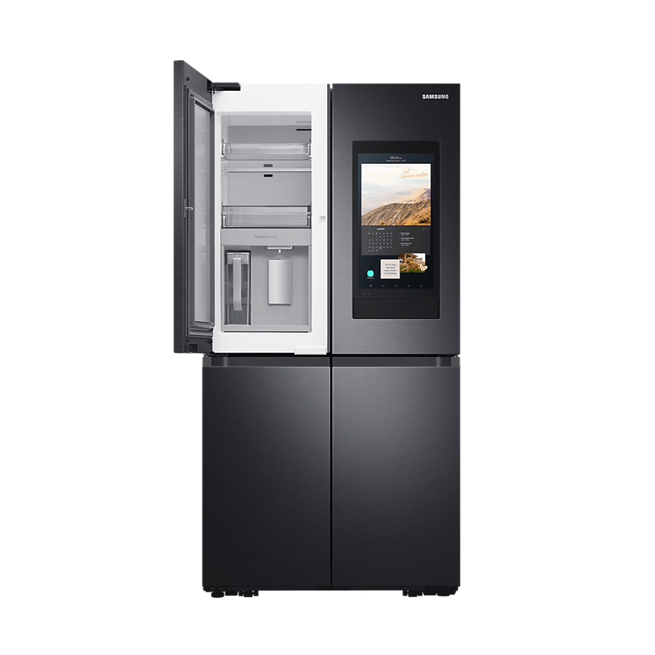 Samsung Family Hub American Fridge Freezer with Beverage Center in Black | RF65A977FB1/EU Samsung American Fridge Freezer Euronics Ireland