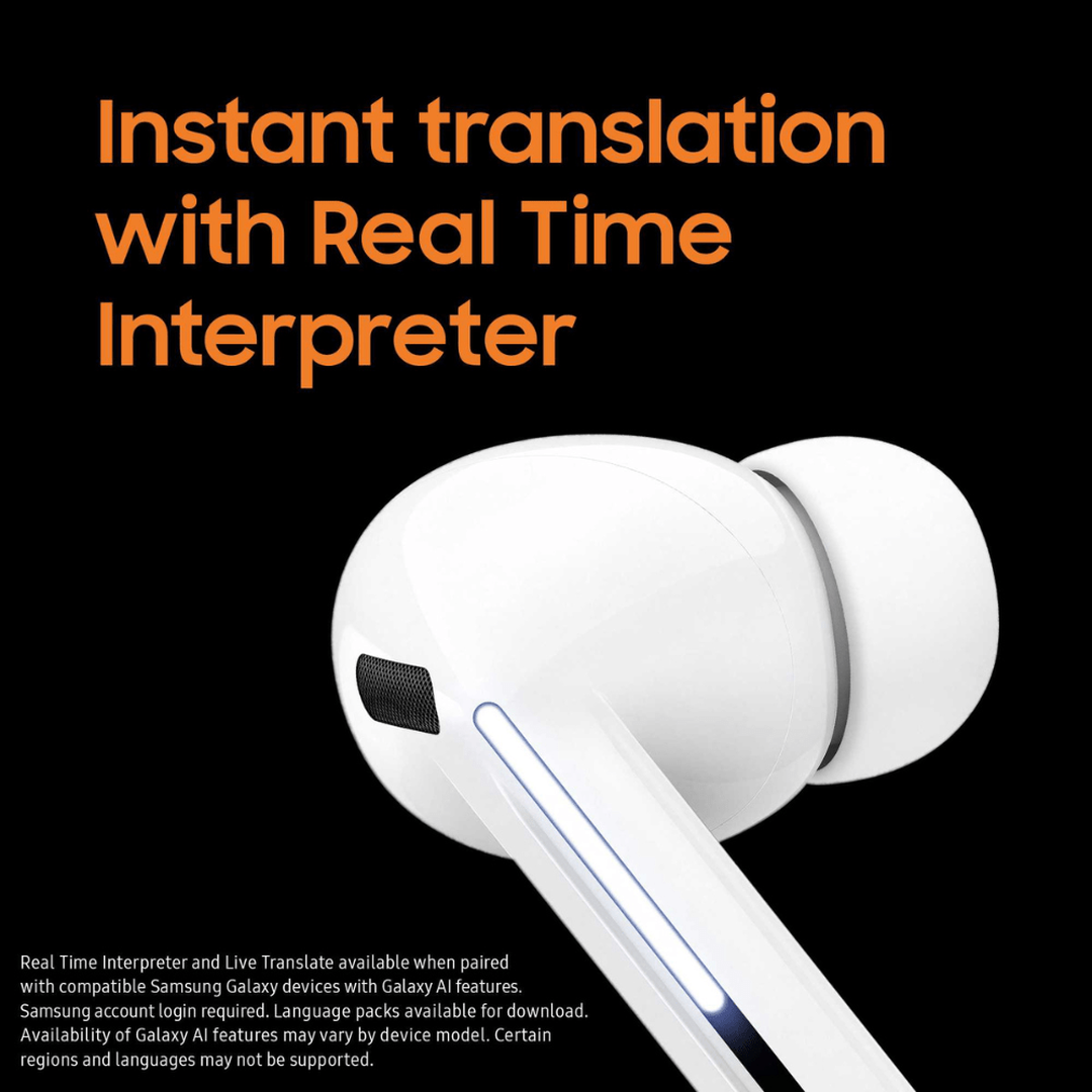 Samsung Galaxy Buds3 Pro In-Ear Wireless Earbuds - White | SM-R630NZWAEUA Samsung Headphones Euronics Ireland