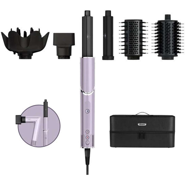 Shark FlexStyle 5 in 1 Air Styler and Hair Dryer with Storage Case - Lilac Frost | HD440PLUK Shark Hair Dryer Euronics Ireland