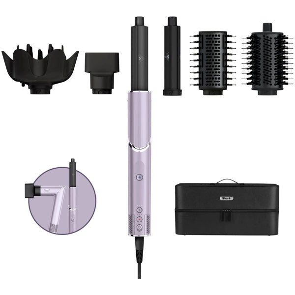 Shark FlexStyle 5 in 1 Air Styler and Hair Dryer with Storage Case - Lilac Frost | HD440PLUK