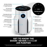 Shark NeverChange5 Air Purifier - White | HP150UK Shark Air Purifier Euronics Ireland