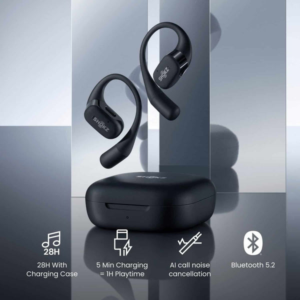 SHOKZ OpenFit True Wireless Earbuds in Black | 38-T910BK