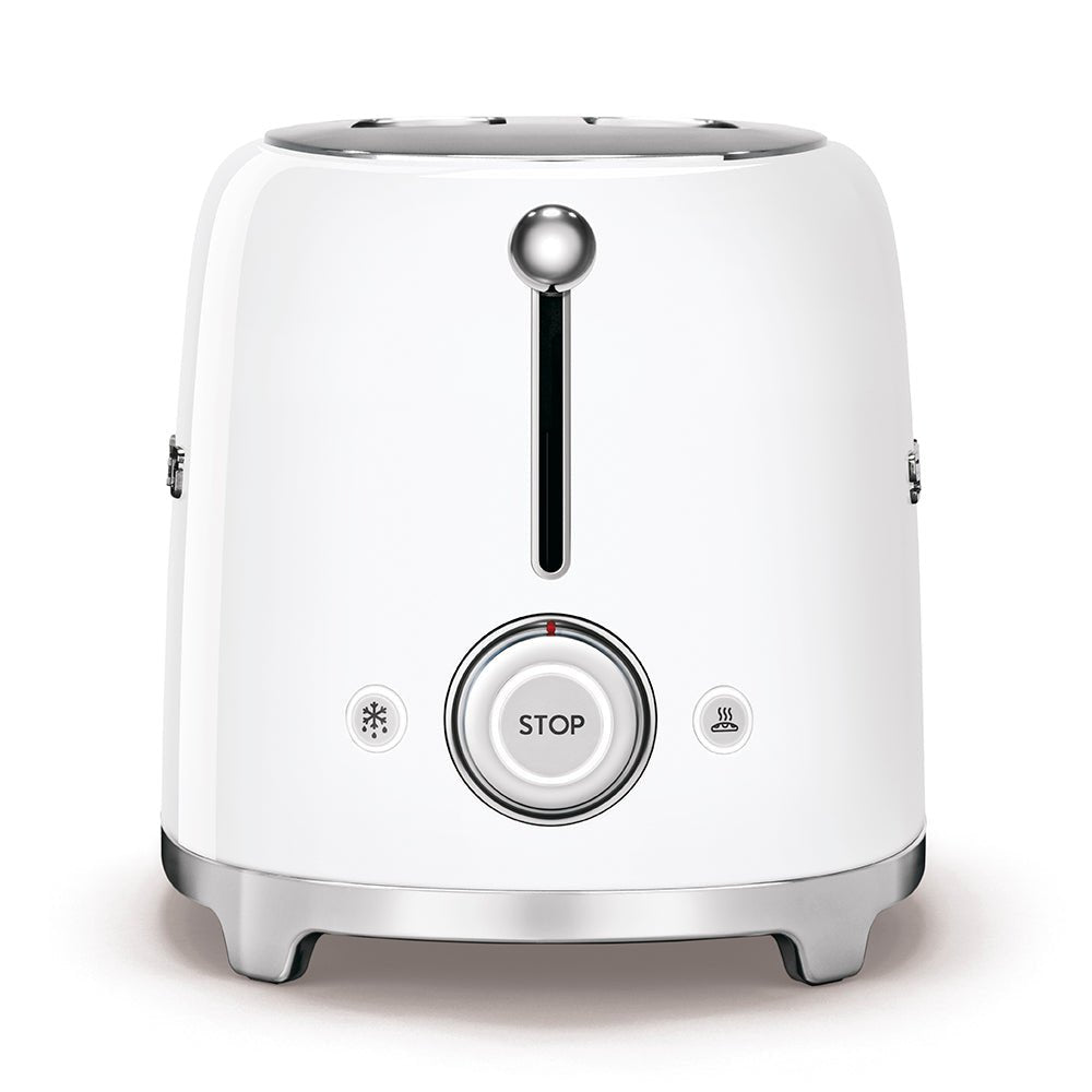 Smeg 50's Retro Style 2 Slice Toaster | White Smeg Toaster Euronics Ireland