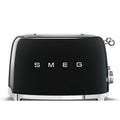 Smeg 50's Retro Style 4 Slice Black Toaster | TSF03BLUK Smeg Toaster Euronics Ireland