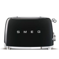 Smeg 50's Retro Style 4 Slice Black Toaster | TSF03BLUK Smeg Toaster Euronics Ireland