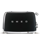 Smeg 50's Retro Style 4 Slice Black Toaster | TSF03BLUK Smeg Toaster Euronics Ireland