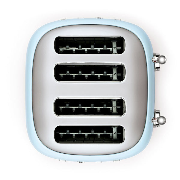 Smeg 50's Retro Style 4 Slice Pastel Blue Toaster | TSF03PBUK Smeg Toaster Euronics Ireland