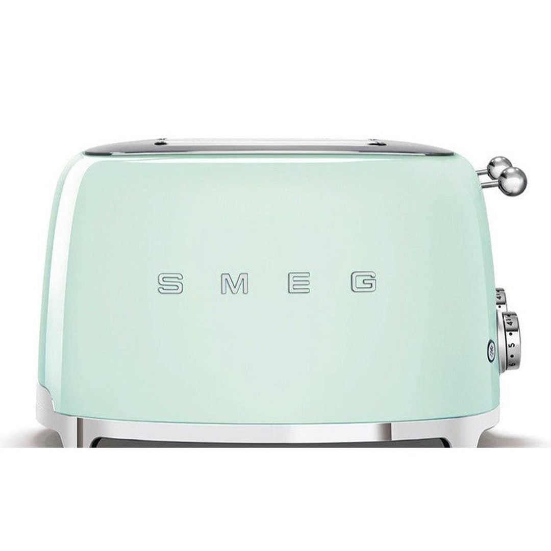Smeg 50's Retro Style 4 Slice Pastel Green Toaster | TSF03PGUK Smeg Toaster Euronics Ireland