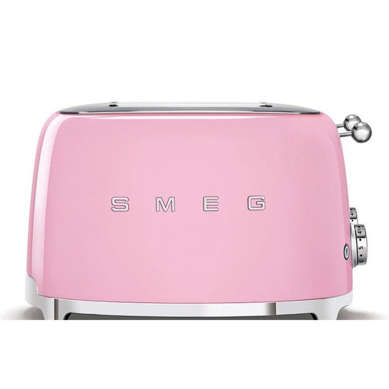 Smeg 50's Retro Style 4 Slice Pink Toaster | TSF03PKUK Smeg Toaster Euronics Ireland