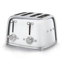Smeg 50's Retro Style 4 Slice Silver Toaster | TSF03SSUK Smeg Toaster Euronics Ireland