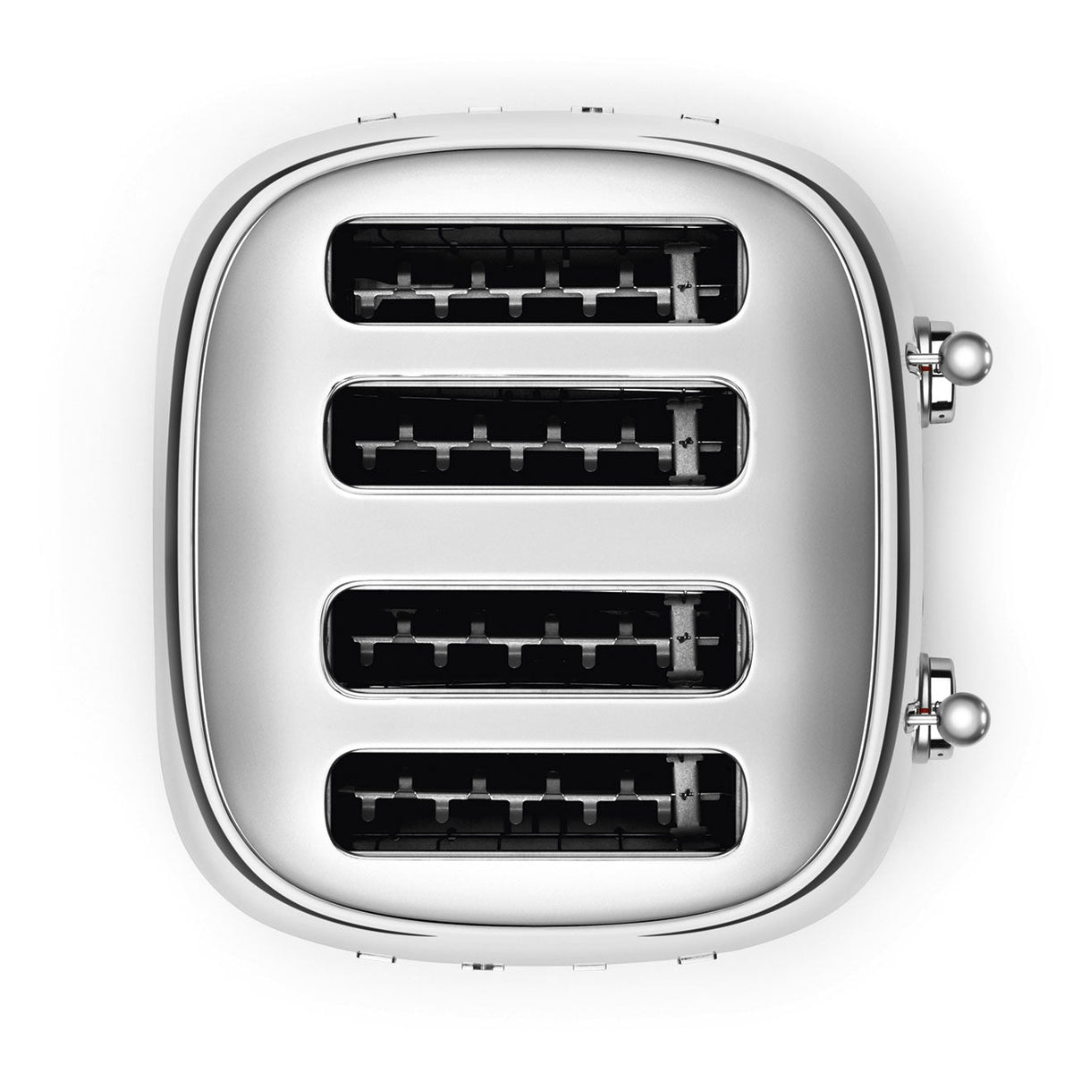 Smeg 50's Retro Style 4 Slice Silver Toaster | TSF03SSUK Smeg Toaster Euronics Ireland