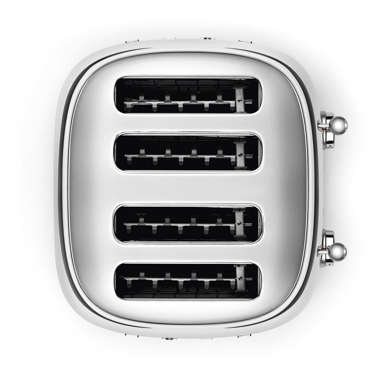 Smeg 50's Retro Style 4 Slice Silver Toaster | TSF03SSUK Smeg Toaster Euronics Ireland