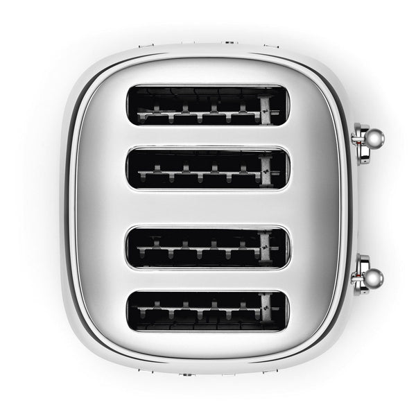Smeg 50's Retro Style 4 Slice Silver Toaster | TSF03SSUK Smeg Toaster Euronics Ireland