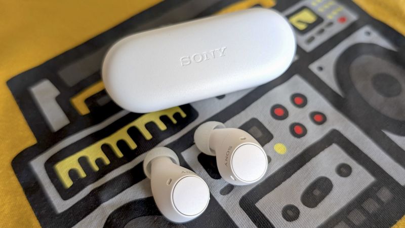 Sony WF-C510 True Wireless Earphones - White - lifestyle product view