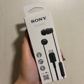Sony IER-EX15C USB-C Wired In-Ear Earphones - Black - retail packaging view