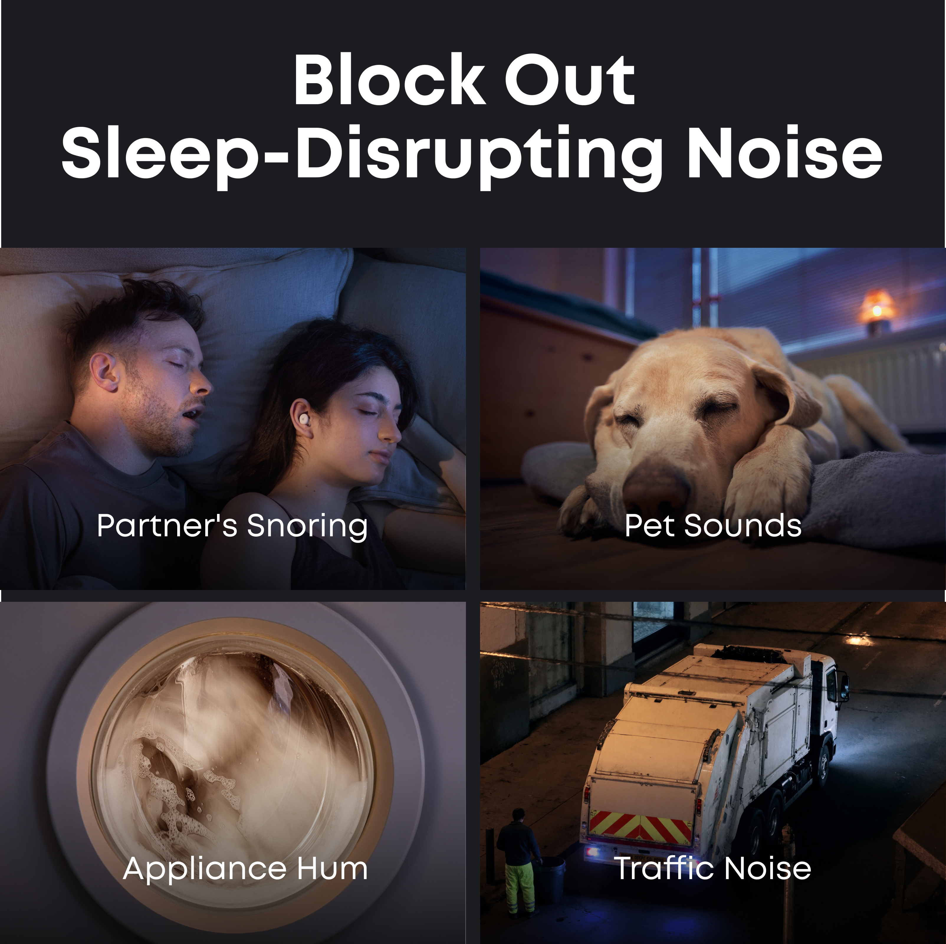 soundcore Sleep A30 Sleep Earbuds, White - official product image