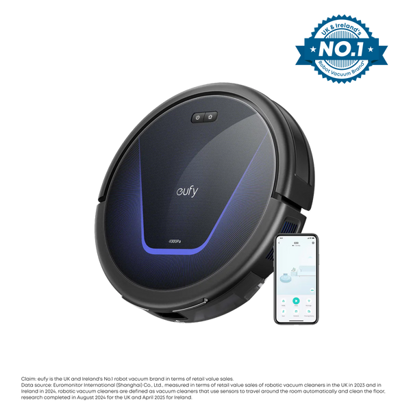 eufy G50 Hybrid Robot Vacuum & Mop, Black - official product image