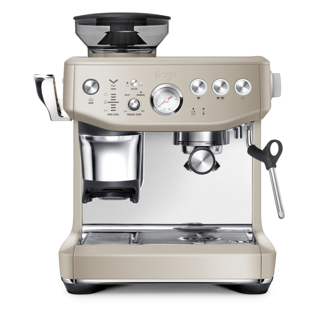 The Barista Express™ Impress by Sage Almond Nougat | SES876ALM4GUK1 Sage Coffee Machine Euronics Ireland