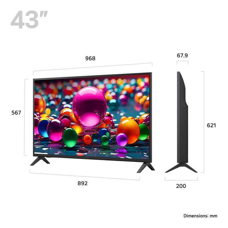 LG 43" 4K UHD Smart LED TV | 43UA75006LA.AEK LG TV Euronics Ireland