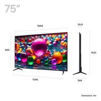 LG UA75 75" 4K UHD LED Smart TV | 75UA75006LA.AEKQ LG TV Euronics Ireland