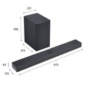 LG USC9S 3.1.3ch Wireless Sound Bar with Subwoofer | USC9S.DGBRLLK