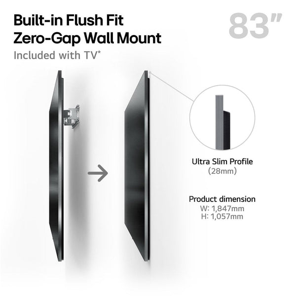 LG OLED evo AI 83″ 4K OLED TV – view 2