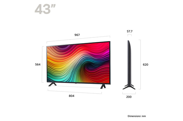 LG 43 Inch NANO81 NANO TV (2024) | 43NANO81T6A.AEK