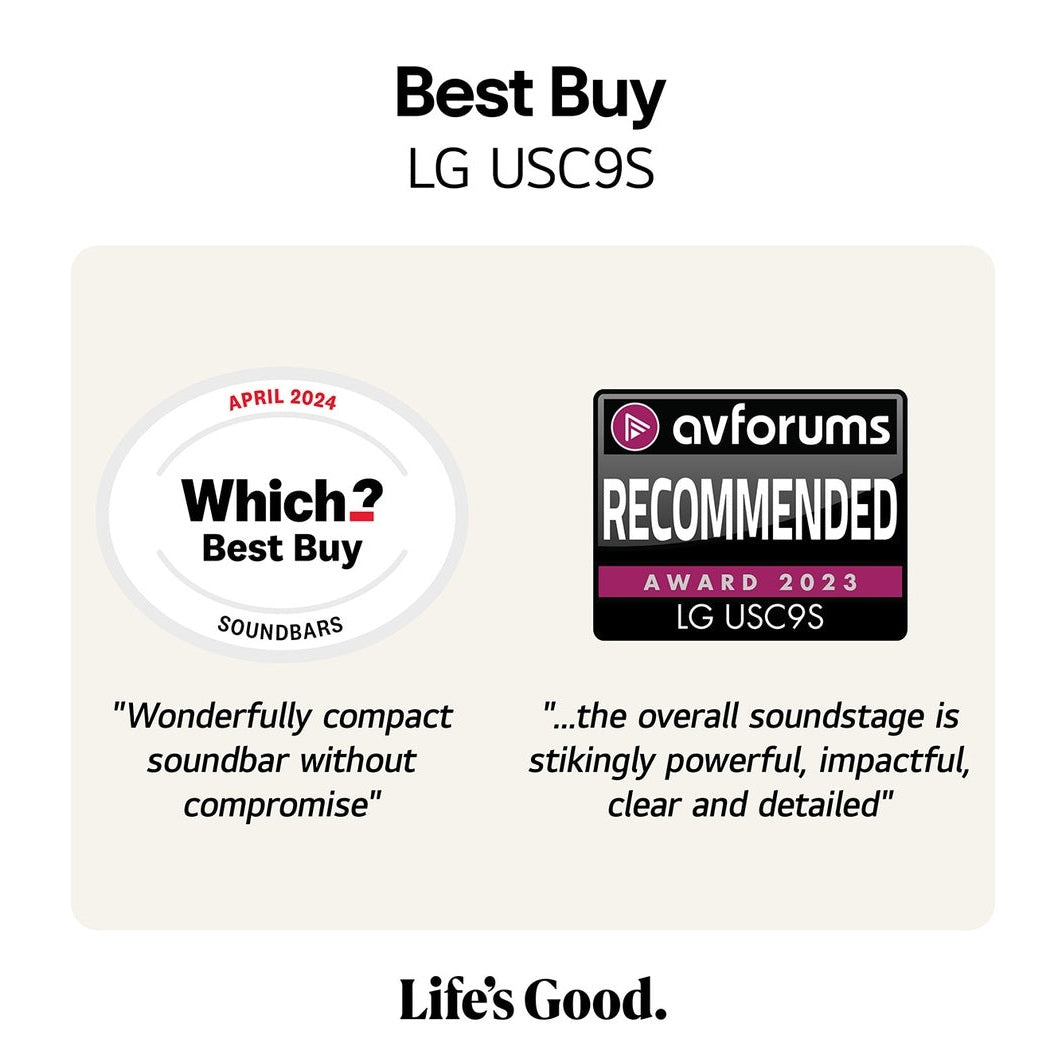 LG USC9S 3.1.3ch Wireless Sound Bar with Subwoofer | USC9S.DGBRLLK
