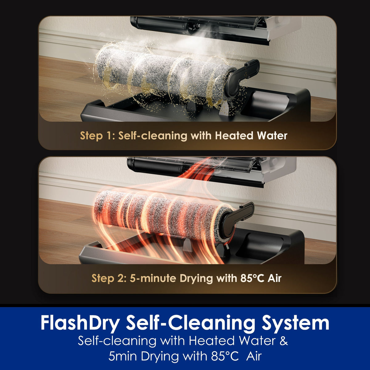 Tineco FLOOR ONE Switch i6 Stretch 2-in-1 Cordless Wet and Dry Vacuum Cleaner - FlashDry self-cleaning