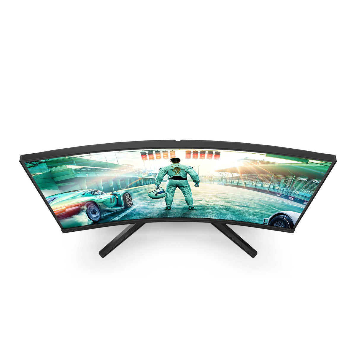 Philips Evnia 32M2C3500L 32" QHD 180Hz Curved Gaming Monitor - low angle view