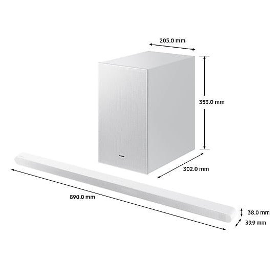 Samsung S701D Ultra-Slim 3.1-Channel Soundbar with Wireless Subwoofer | HW-S701D/XU