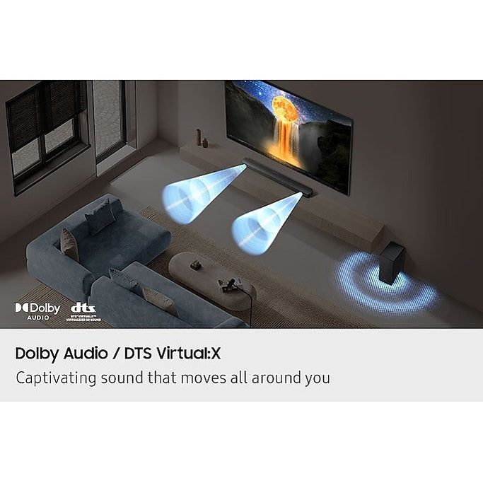 Samsung B450F B-Series 2.1-Channel Soundbar with Wireless Subwoofer | HW-B450F/XU