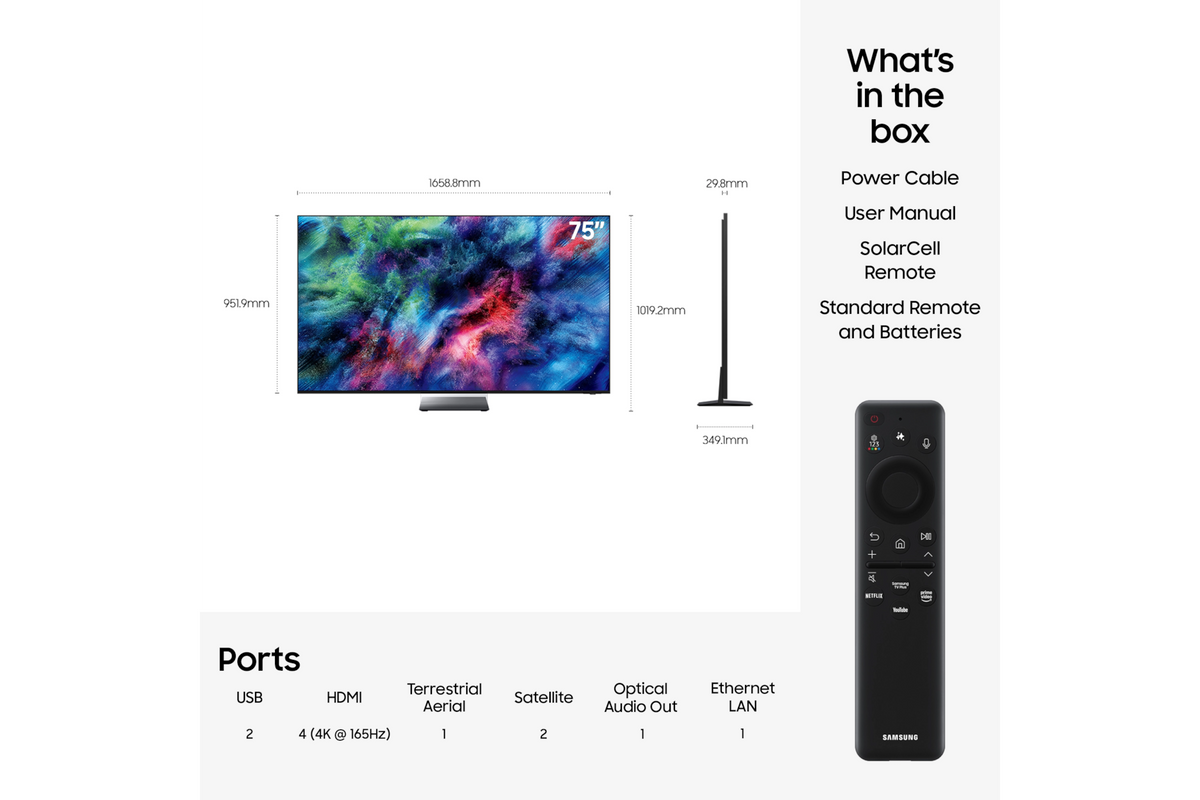 Samsung MRE75R95HATXXU 75-inch R95H Micro RGB