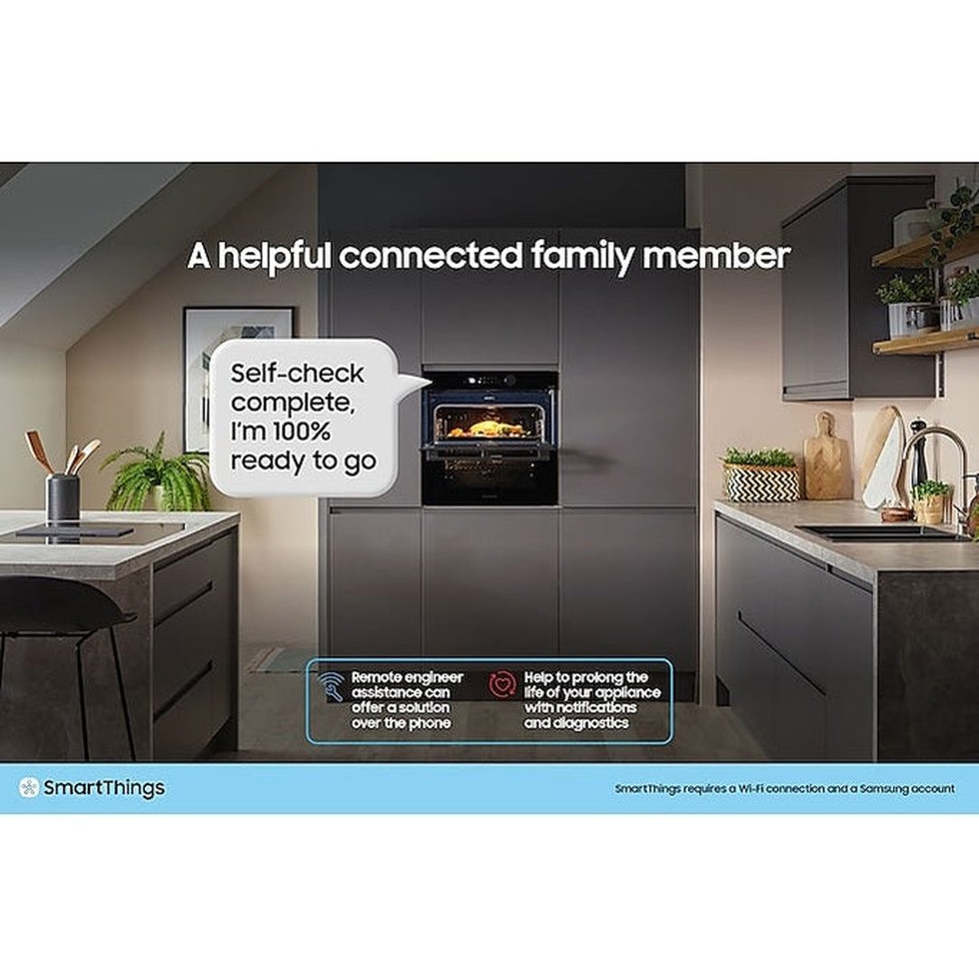 Samsung Series 5 Dual Cook Flex Electric Pyrolytic Smart Oven - Black | NV7B5750TAK/U4 Samsung Oven Euronics Ireland