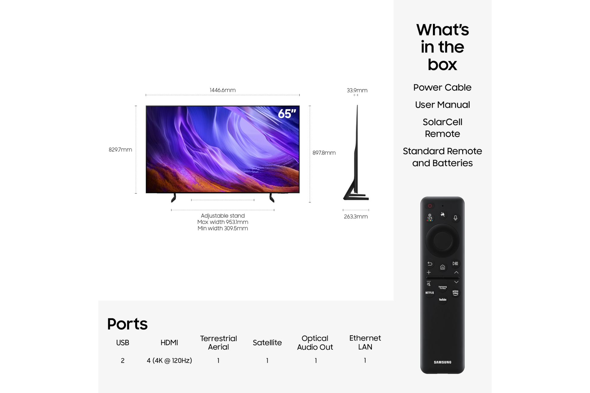 Samsung QE65S85HAEXXU 65-inch S85H OLED