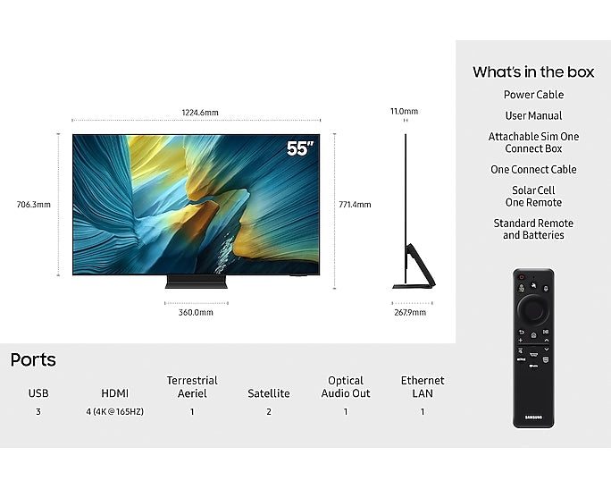 Samsung S95F 55″ OLED 4K Smart TV | QE55S95FATXXU