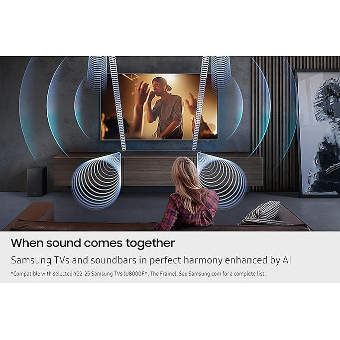 Samsung Q600F Q‑Series 3.1.2‑Channel Soundbar with Wireless Subwoofer | HW‑Q600F/XU