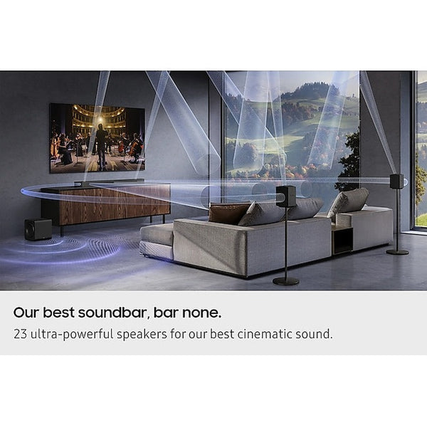 Samsung Q990F Q‑Series 11.1.4ch Soundbar with Subwoofer & Rear Speakers | HW-Q990F/XU