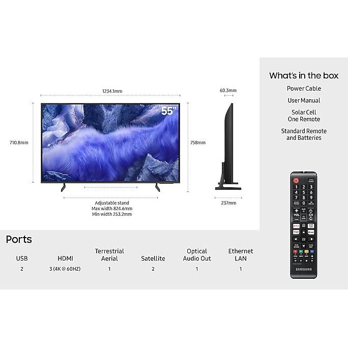 Samsung QLED 55″ 4K Vision AI Smart TV | QE55QEF1AUXXU