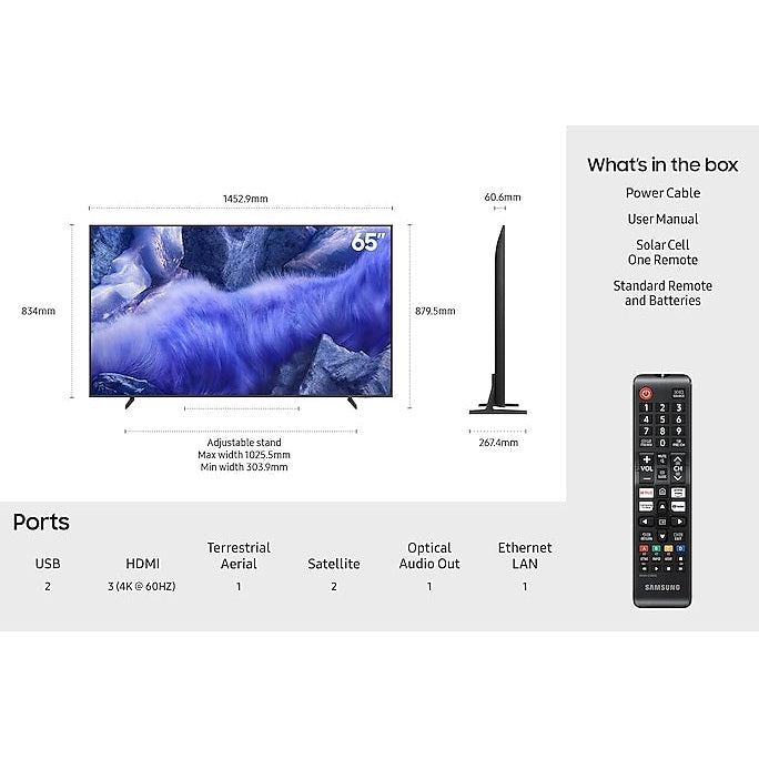 Samsung QLED 65″ 4K Vision AI Smart TV | QE65QEF1AUXXU