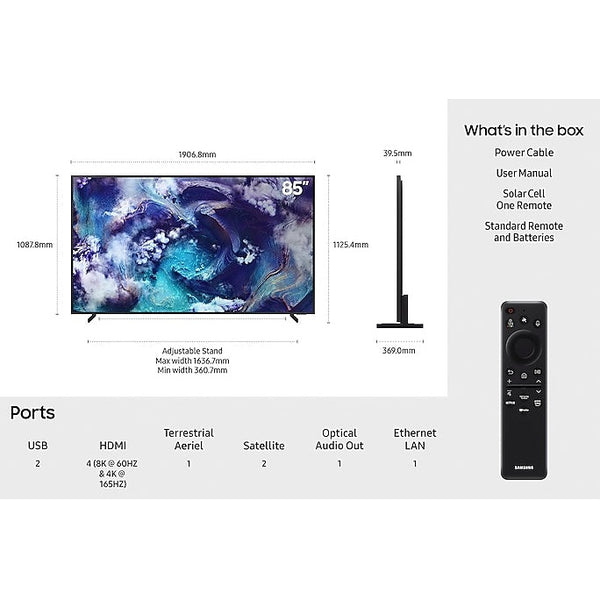 Samsung Neo QLED 8K 85″ Smart TV Mini‑LED | QE85QN900FTXXU