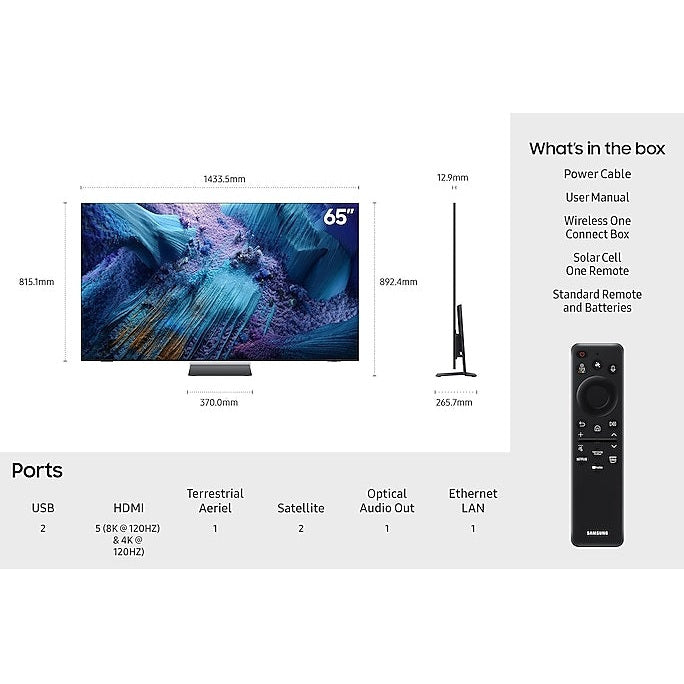 Samsung Neo QLED 8K 65″ Smart TV Mini‑LED | QE65QN990FTXXU