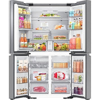 Samsung Family Hub™ AI Vision Inside French Style Smart Fridge Freezer - Real Stainless | RF65DG9H0ESR/EU Samsung American Fridge Freezer Euronics Ireland
