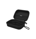 Hyperice Venom Go Carry Case, black, open empty interior view