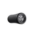 Hyperice Vyper 3 black vibrating foam roller — end-on studio view