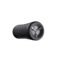 Hyperice Vyper 3 black vibrating foam roller — end-on studio view