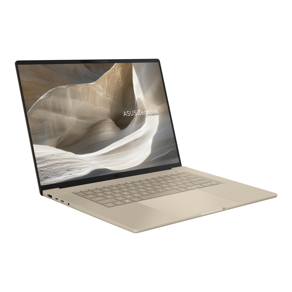 ASUS Zenbook A16 UX3607OA laptop in Zabriskie Beige