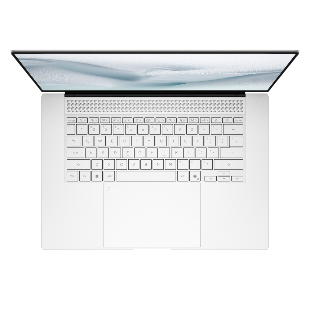 ASUS Zenbook S 16 UM5606GA laptop in Scandinavian White