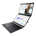 ASUS Zenbook Duo UX8406CA dual-screen laptop in Inkwell Gray